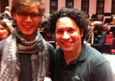 Con il maestro Dudamel - Accademia del teatro alla Scala - Giugno 2010